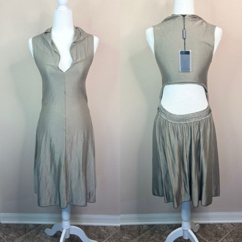 NWT Emporio Armani sleeveless open back dress size 38